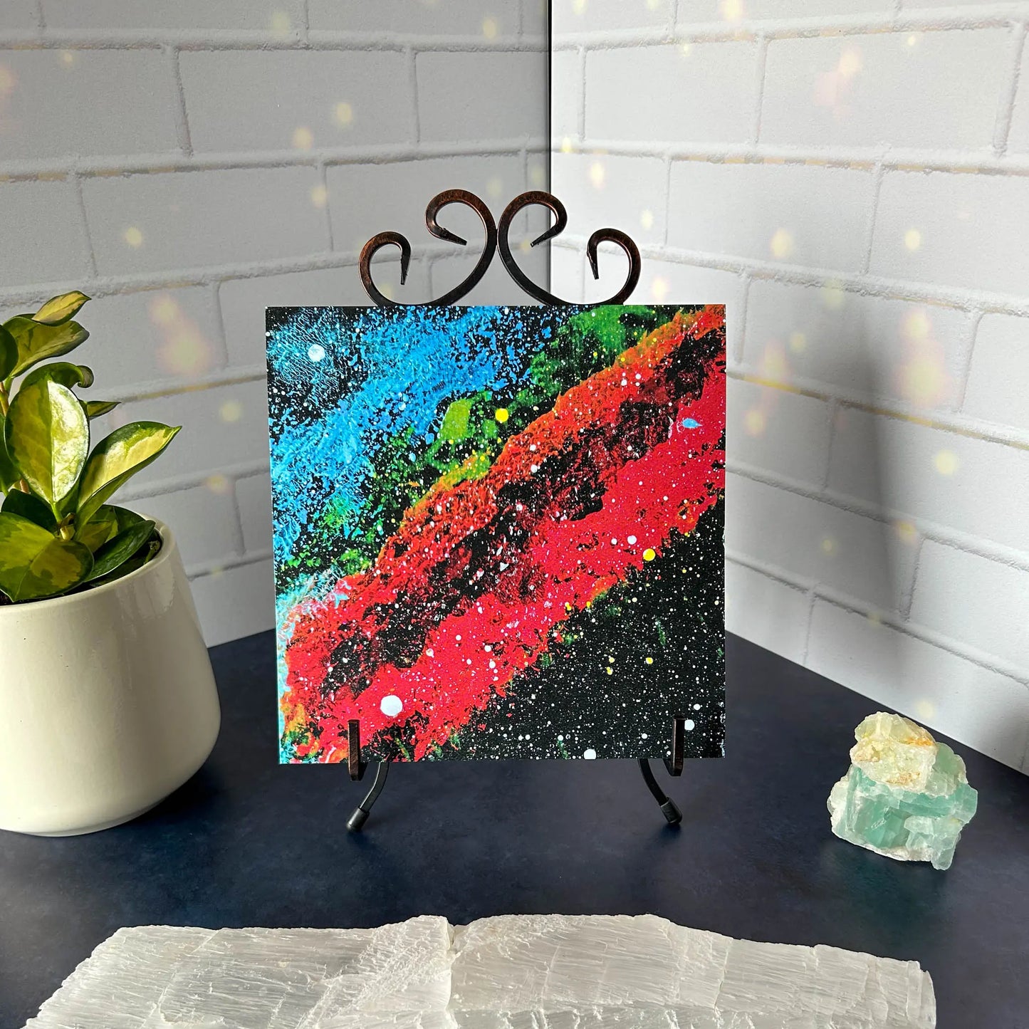 California Nebula in Perseus - NGC 1499 - 8x8 Art Print on easel