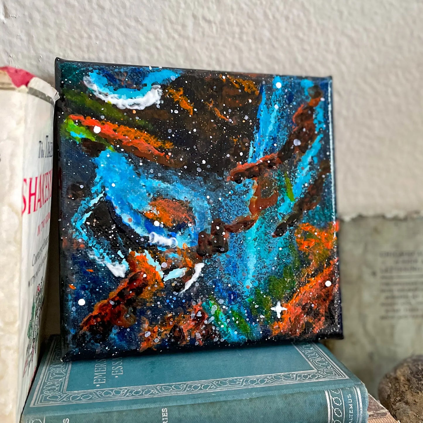 Rosette Nebula - NGC 2244 - 6x6 Mini Painting