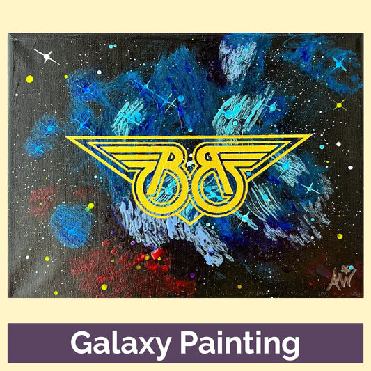 Blazers Pleiadian Dream 9x12 Geek Galaxy Painting
