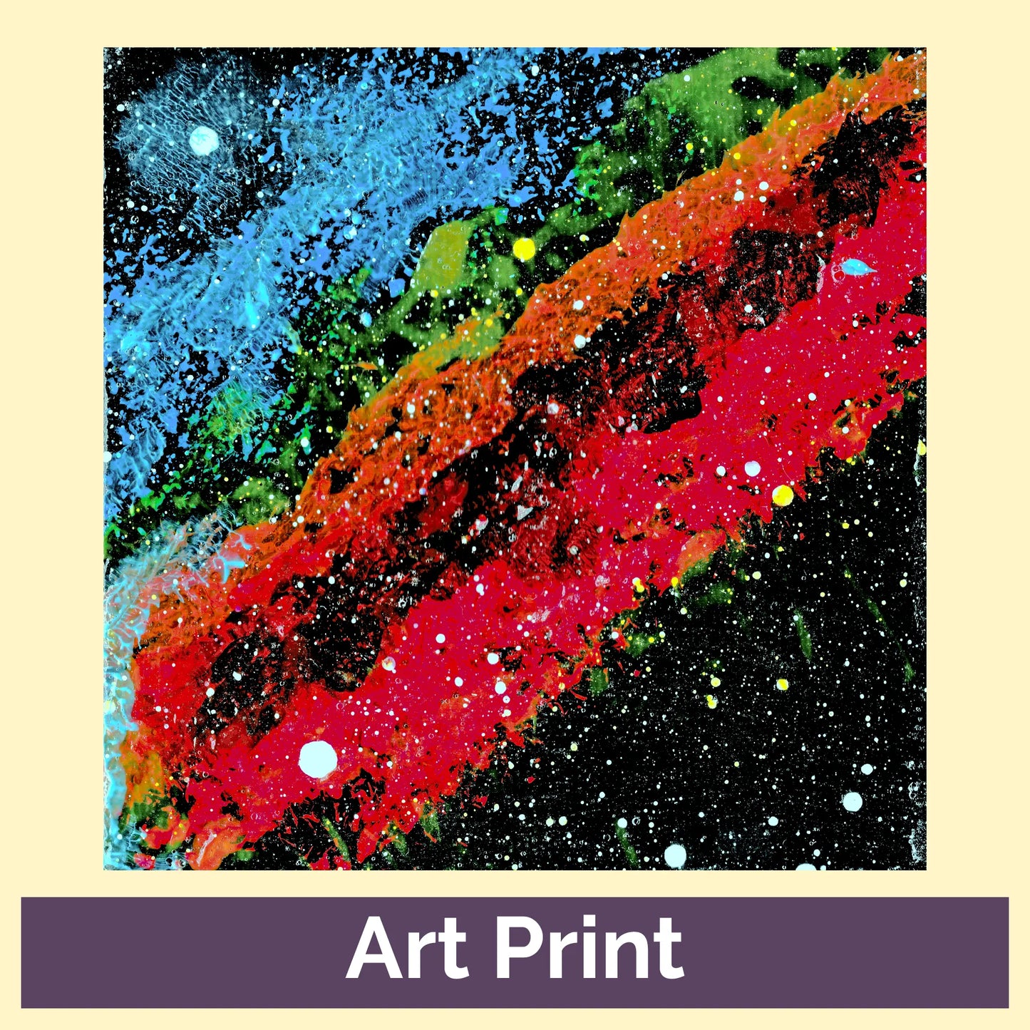 California Nebula in Perseus - NGC 1499 - 8x8 Art Print