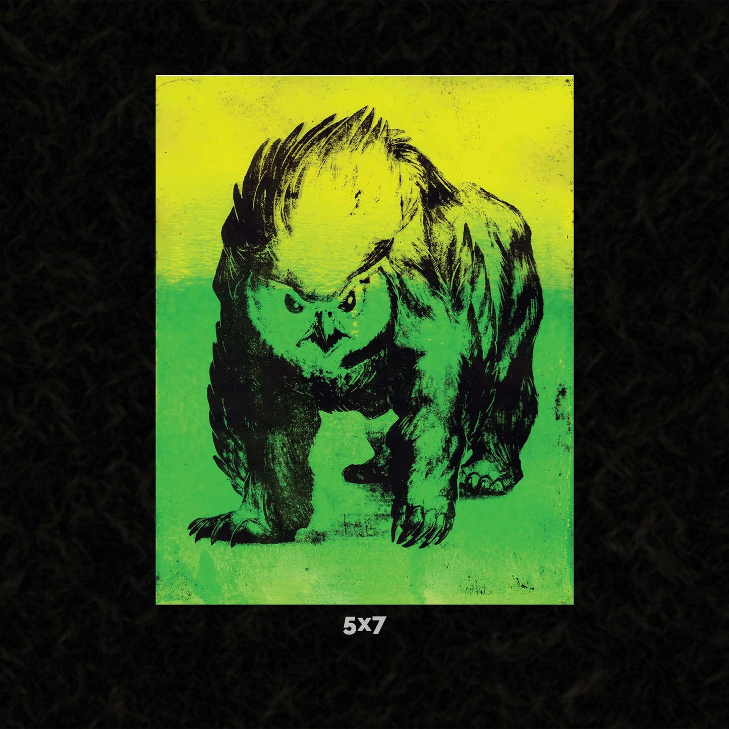 Glowing Feathered Fury 5x7 Art Card