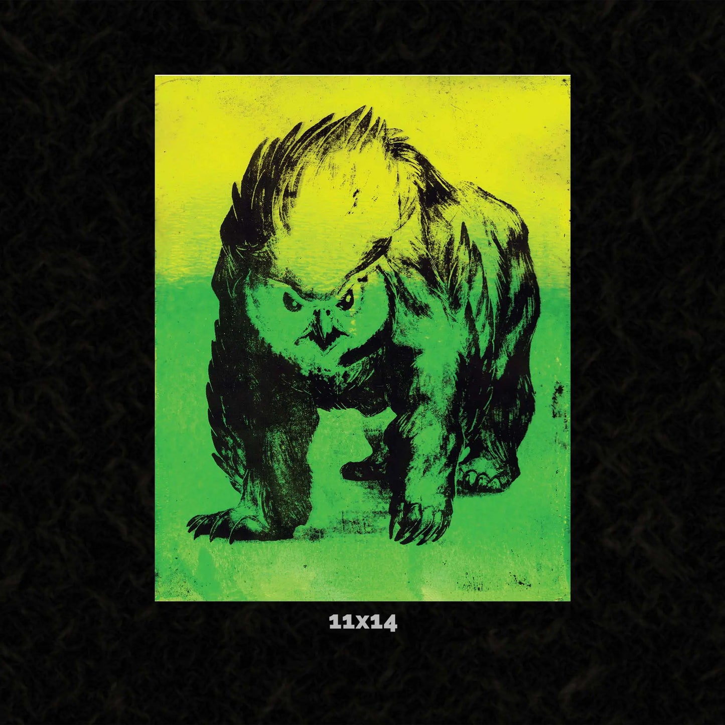 Glowing Feathered Fury 11x14 Art Poster