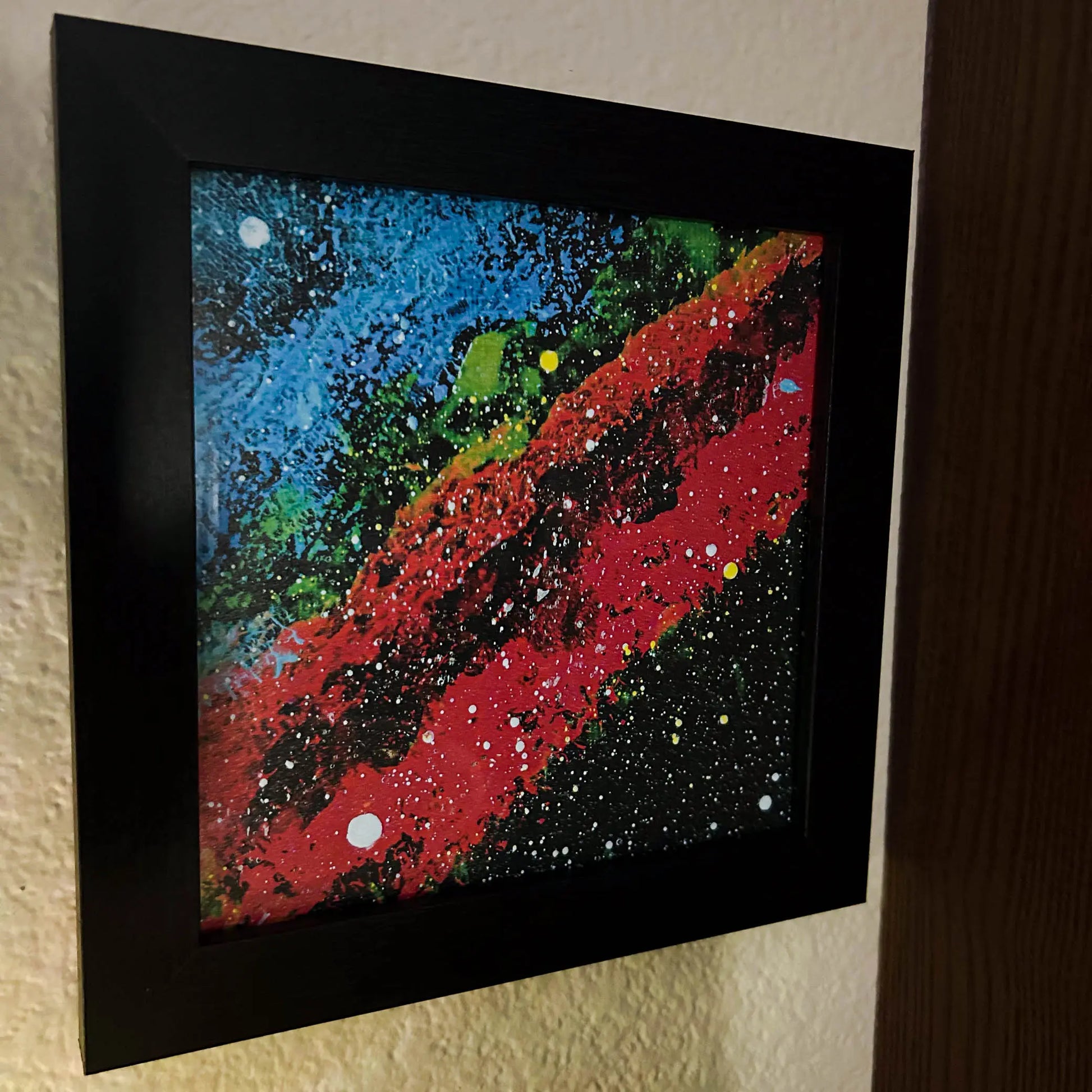 California Nebula in Perseus - NGC 1499 - 8x8 Art Print in a black frame