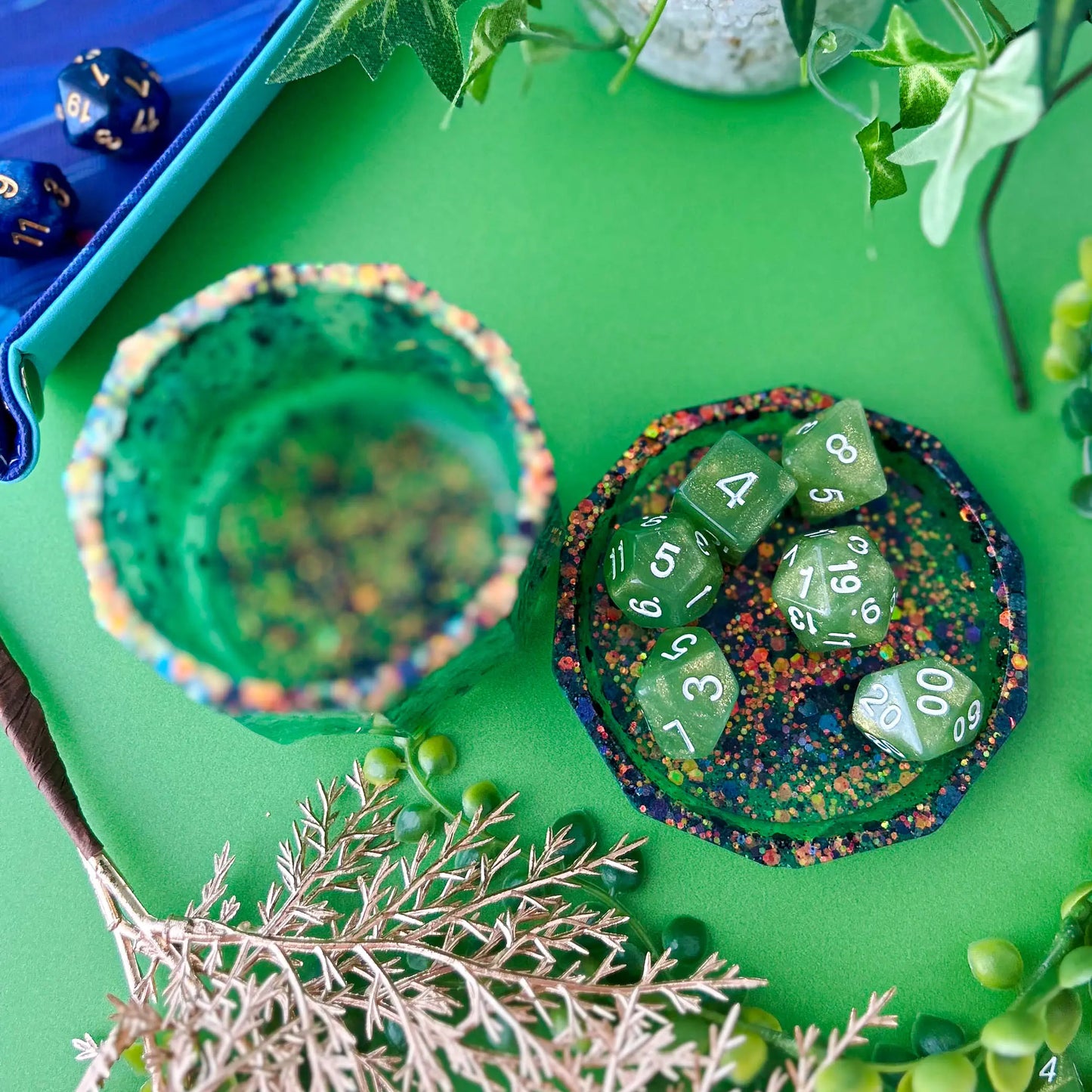 Customizable Dice Cup and Tray Lid view from above