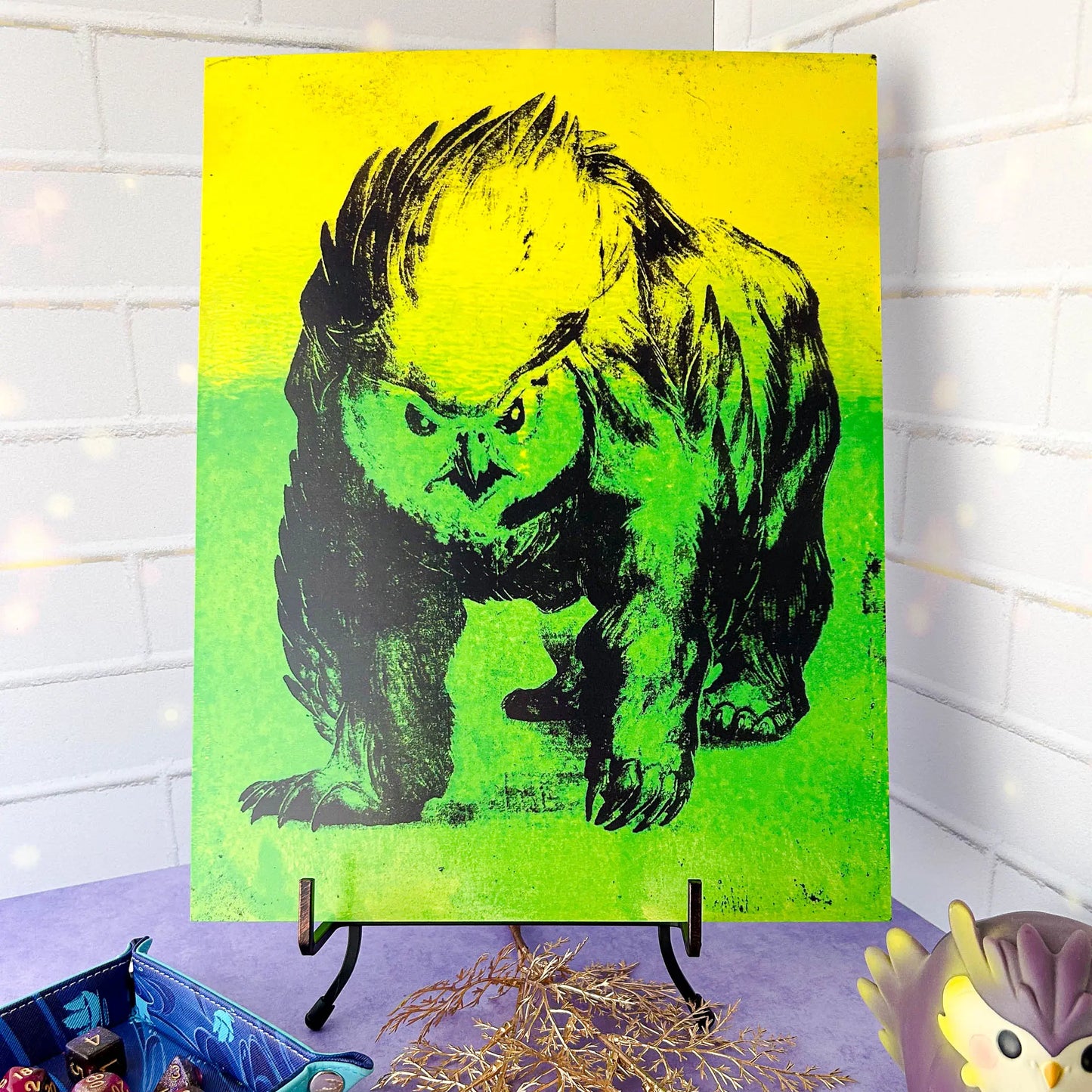 Glowing Feathered Fury 11x14 Art Poster
