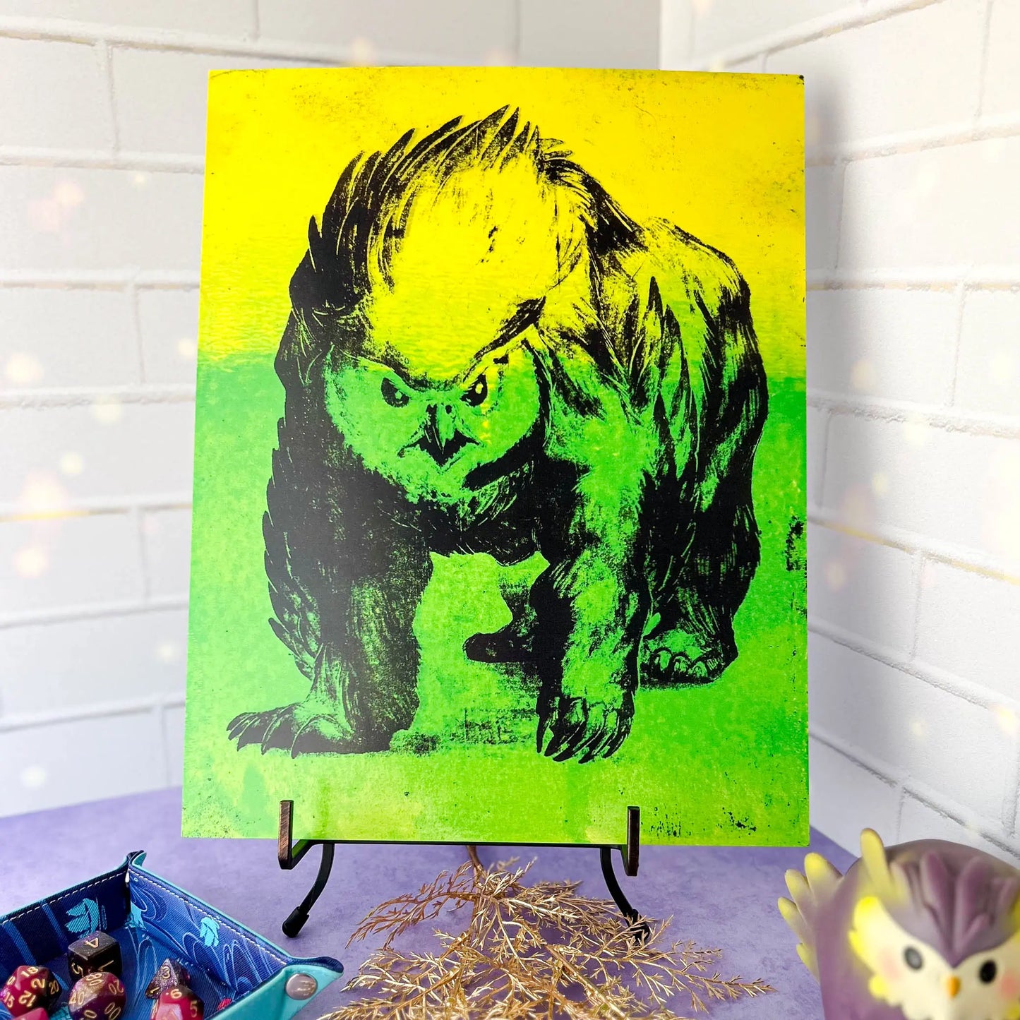 Glowing Feathered Fury 11x14 Art Poster