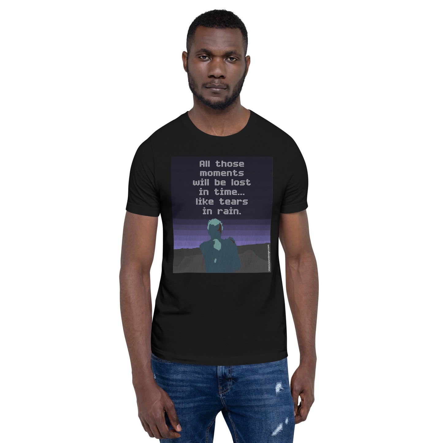 "Tears in Rain" T-Shirt - Roy Batty's Iconic Quote from Blade Runner