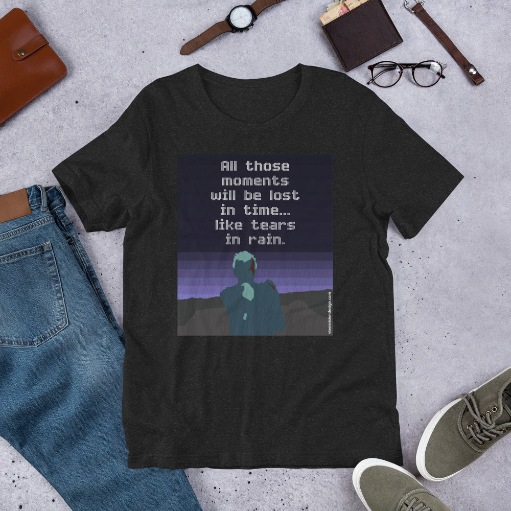 "Tears in Rain" T-Shirt - Roy Batty's Iconic Quote from Blade Runner
