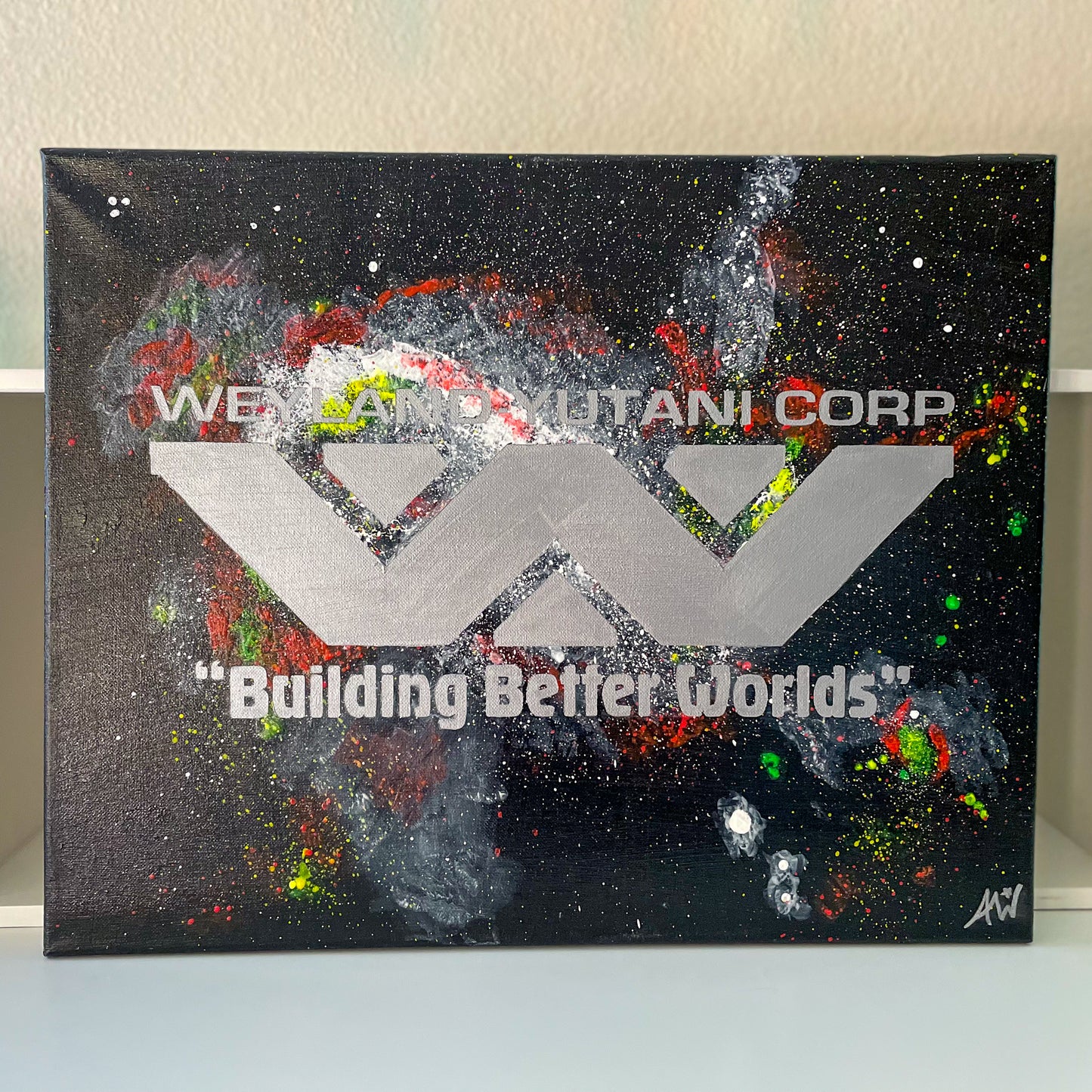 Weyland Yutani Reticuli 16x20 Original Painting