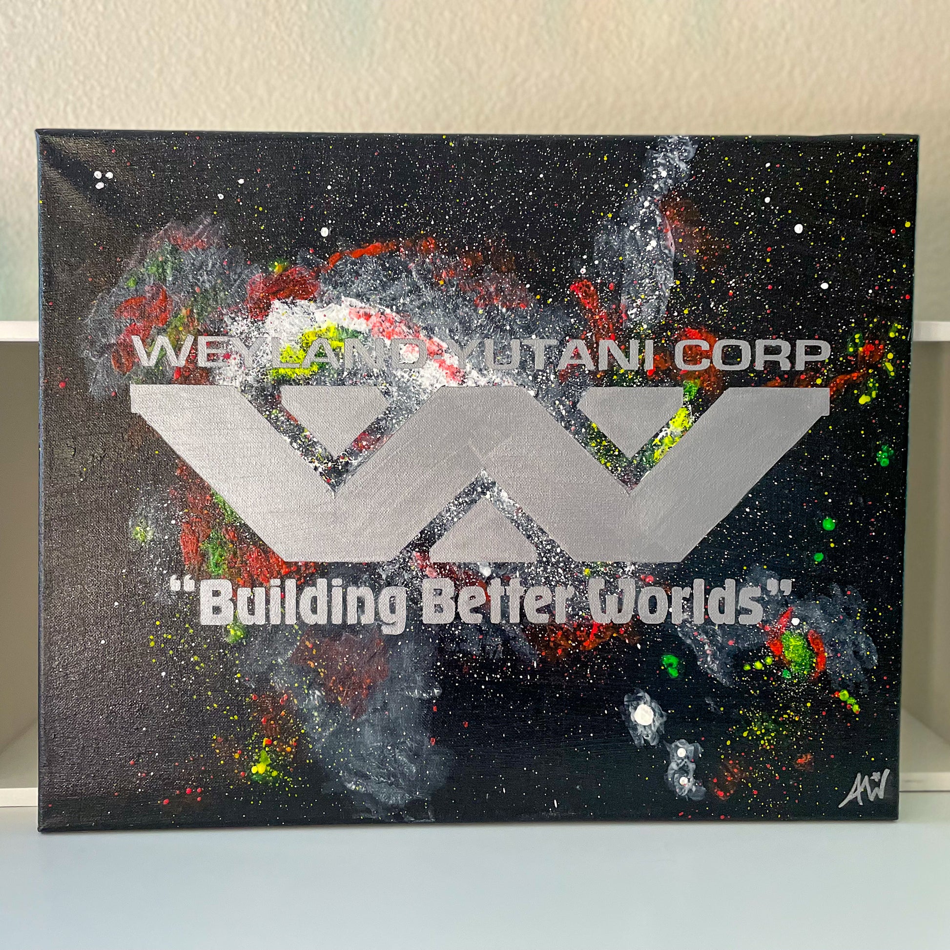 Weyland Yutani Reticuli 16x20 Original Painting