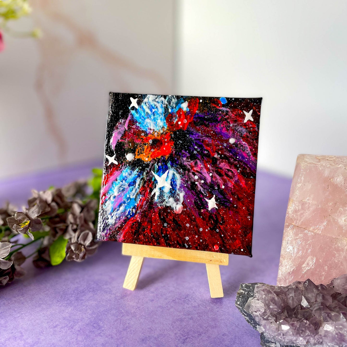 NGC 2170 Angel Nebula - 4x4 Mini Painting