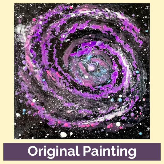 Bode's Grand Design Spiral Galaxy M81 4x4 Mini Painting