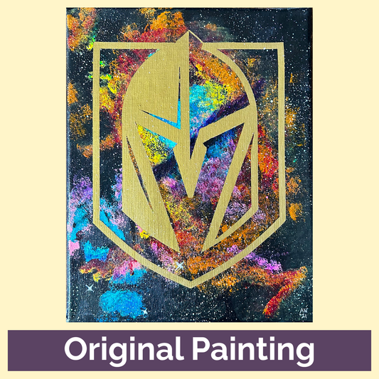 VGK Bright Knight 11x14 Abstract Nebula Painting