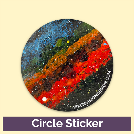 California Nebula in Perseus 3" Circle Sticker