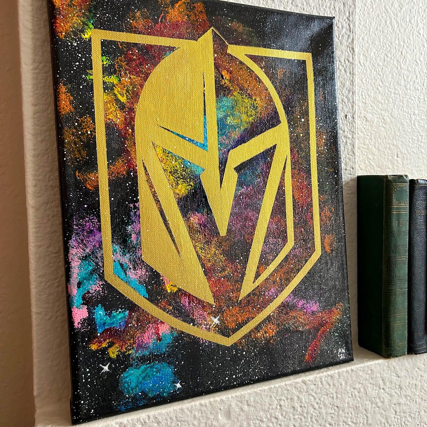 VGK Bright Knight 11x14 Abstract Nebula Painting