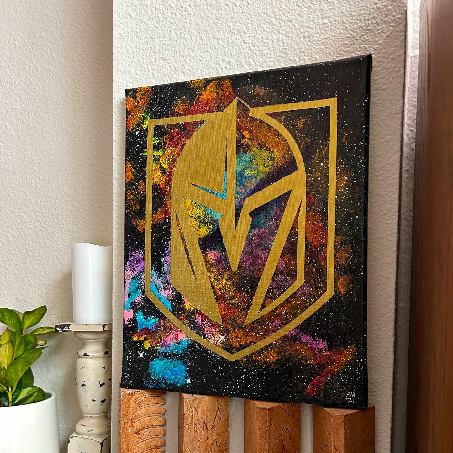 VGK Bright Knight 11x14 Abstract Nebula Painting