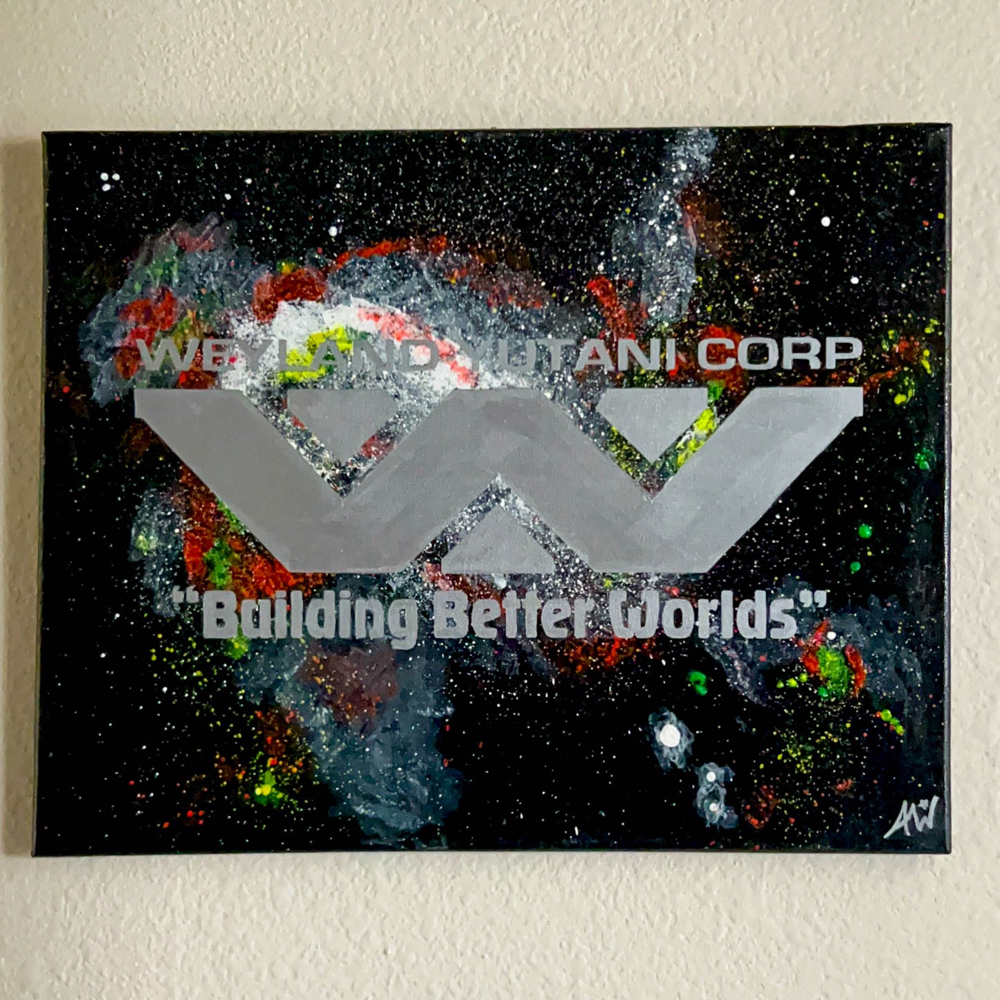 Weyland Yutani Reticuli 16x20 Original Painting