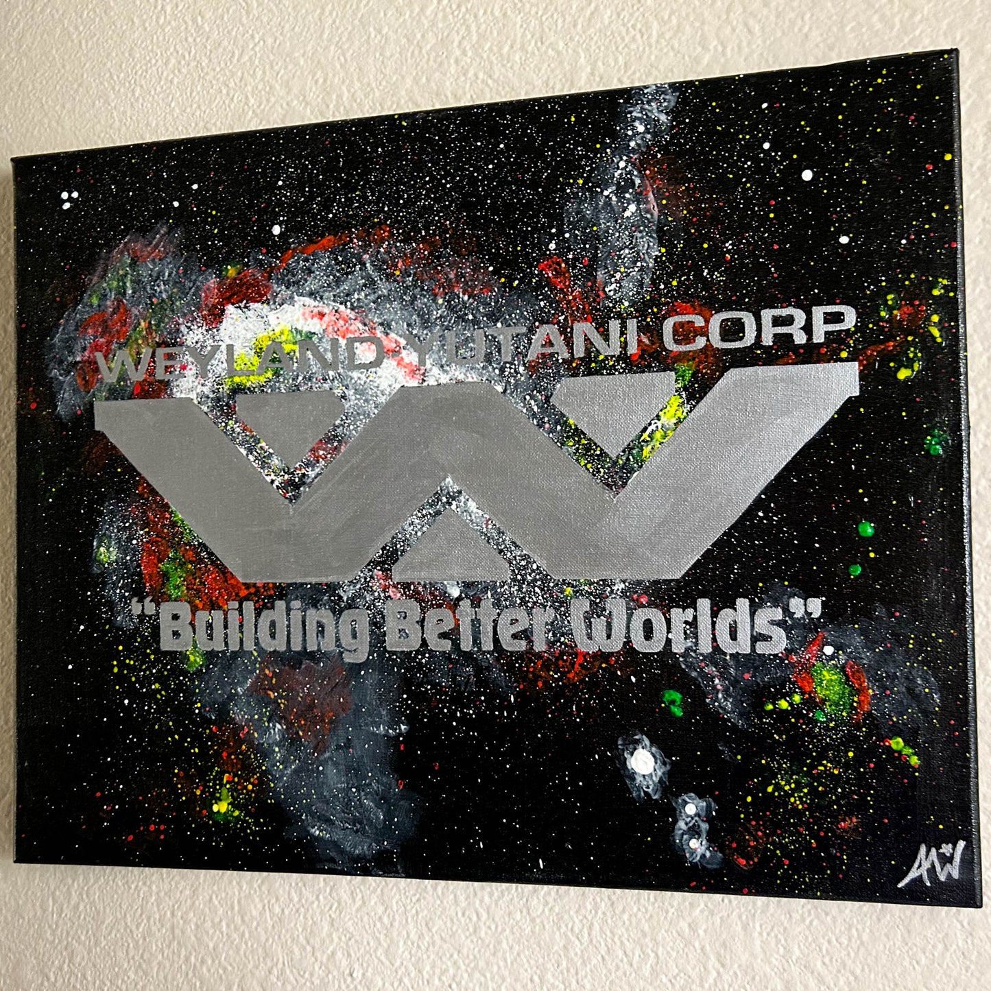 Weyland Yutani Reticuli 16x20 Original Painting