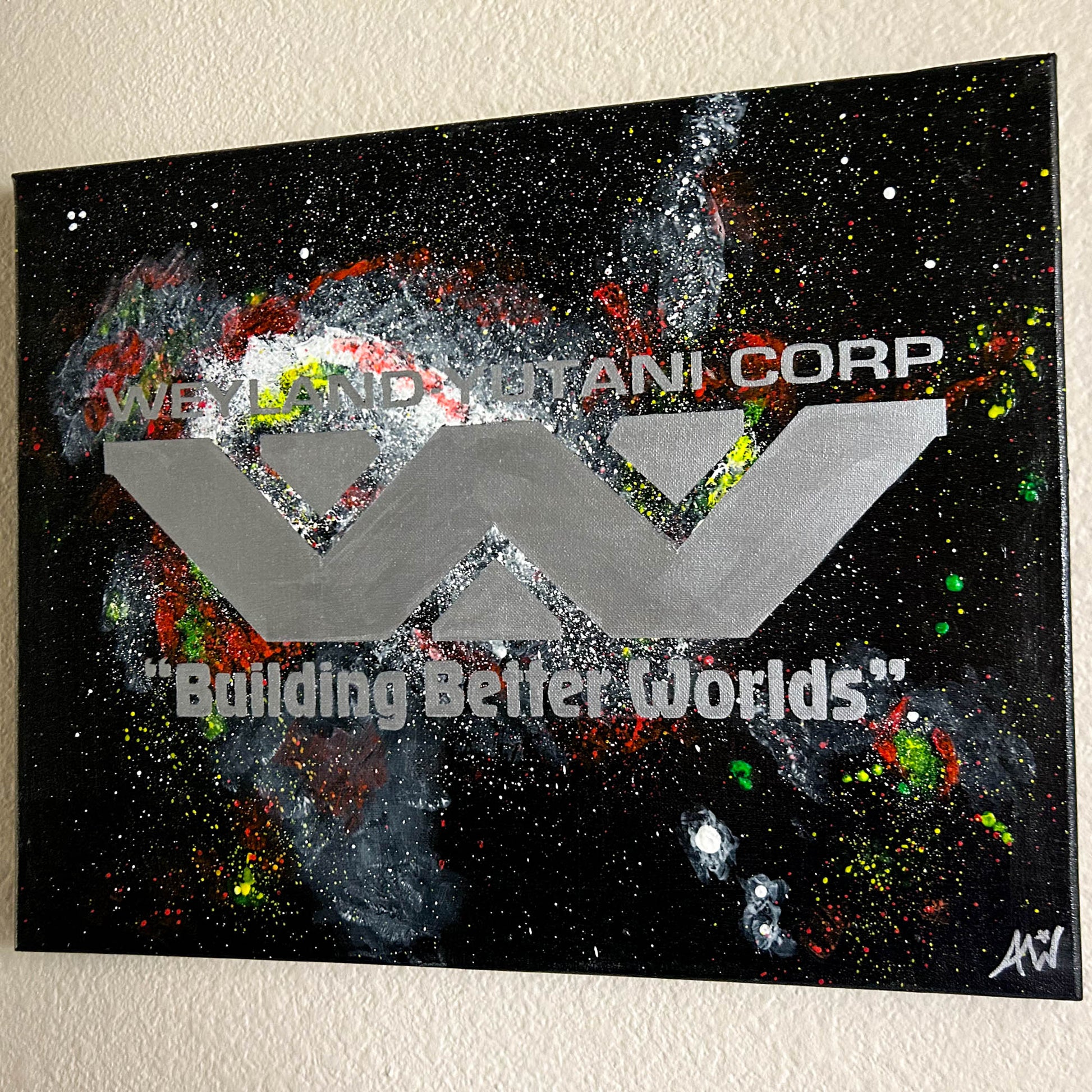 Weyland Yutani Reticuli 16x20 Original Painting