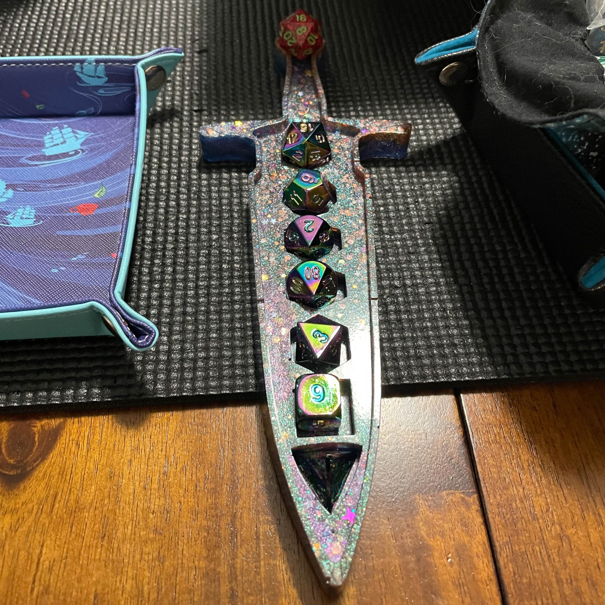 Custom Dagger Dice Box - used as tray