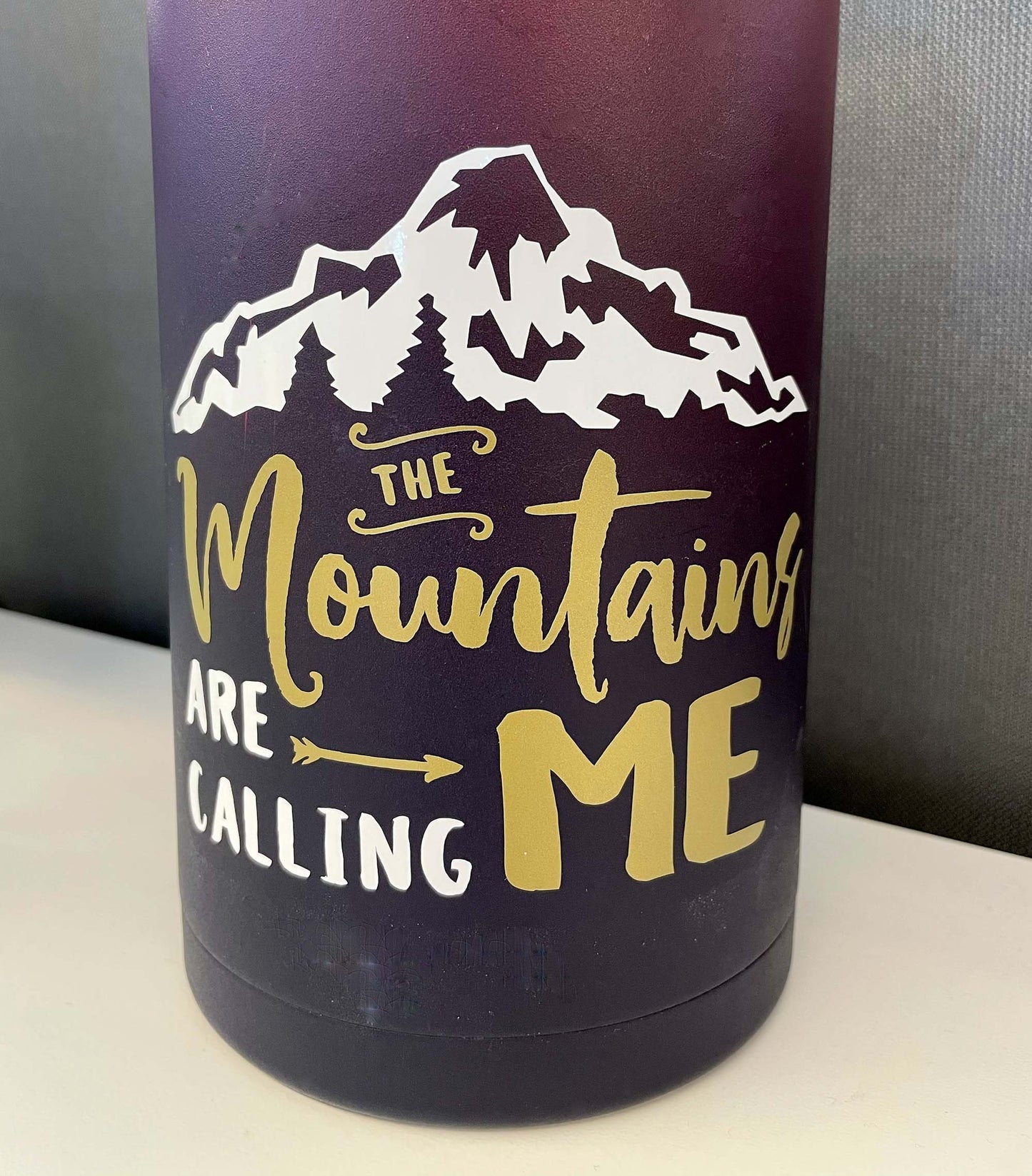 Custom Vinyl Decals - Two color water bottle decal