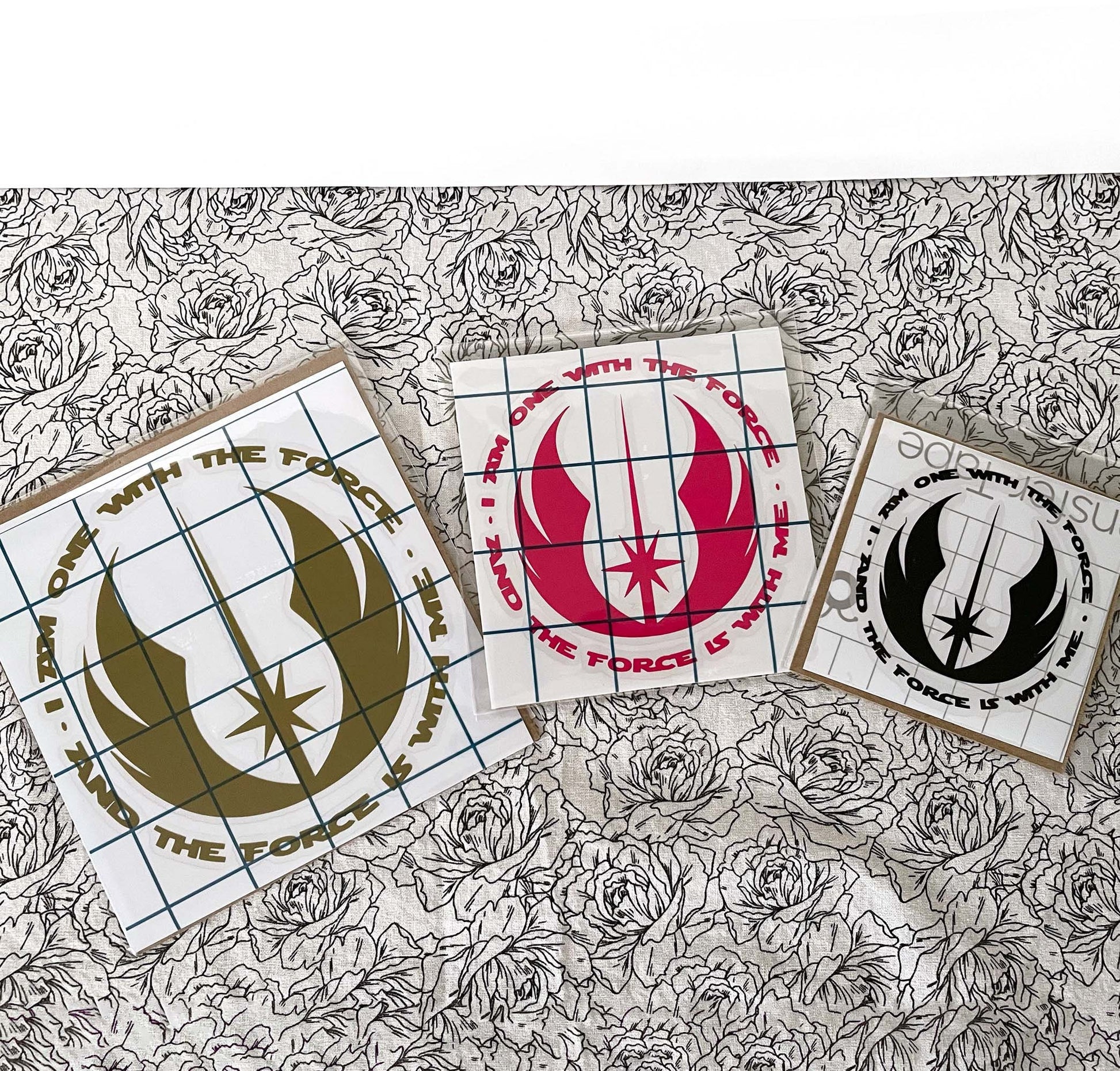 Jedi I Am One With the Force and the Force is With Me Geek Vinyl Decal