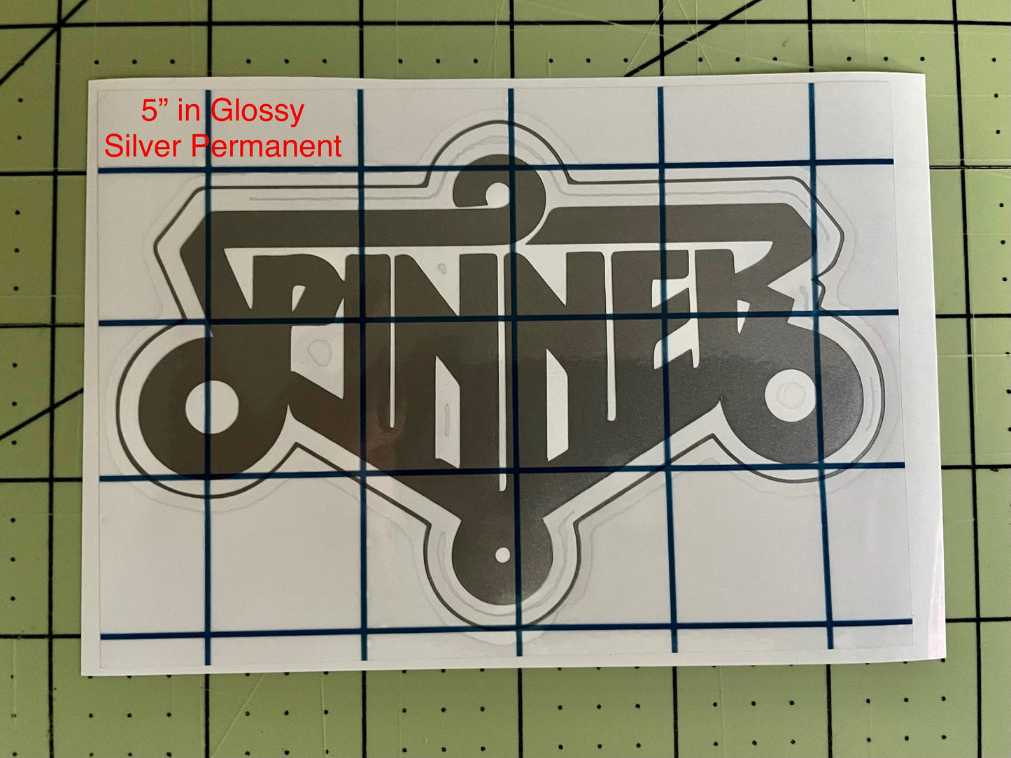 Blade Runner Spinner Geek Vinyl Decal in Silver with Transfer Tape