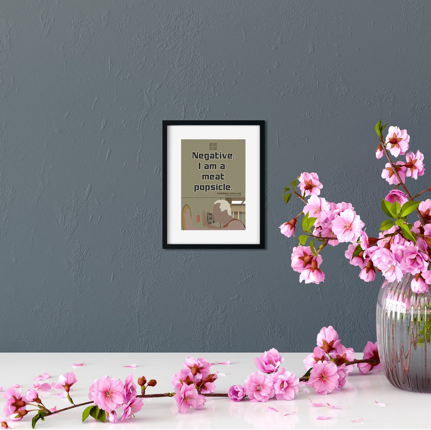 Negative I Am A Meat Popsicle 5x7 Art Card