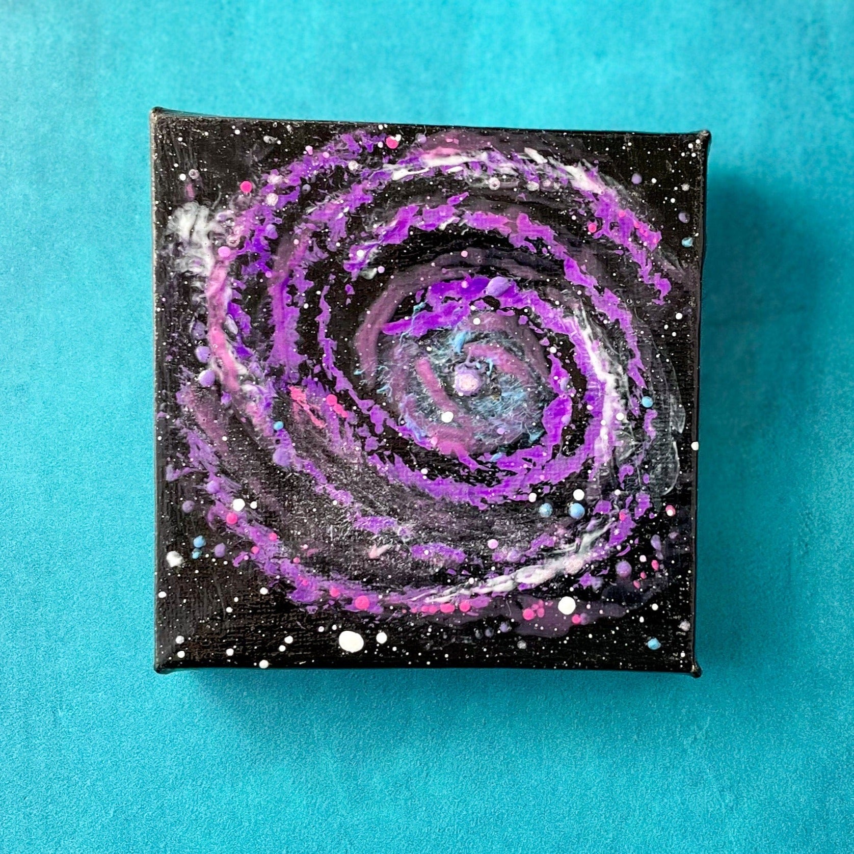 Bode's Grand Design Spiral Galaxy M81 4x4 Mini Painting