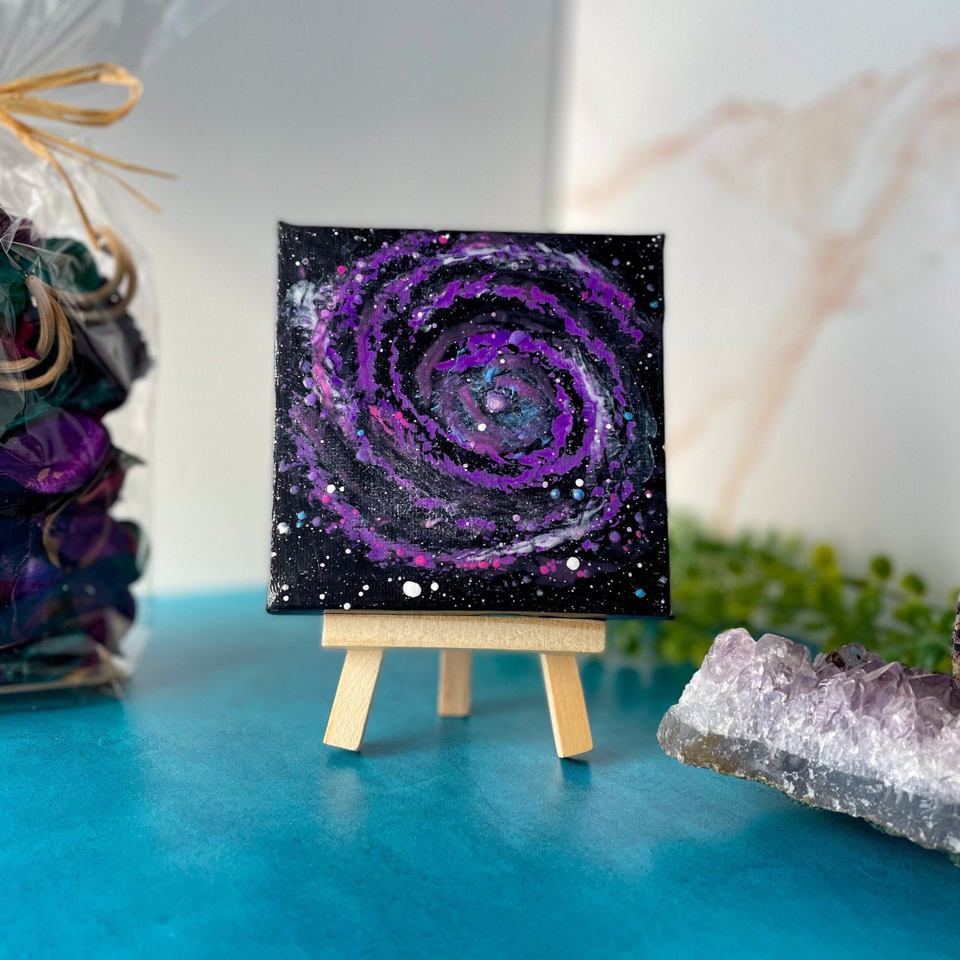 Bode's Grand Design Spiral Galaxy M81 4x4 Mini Painting