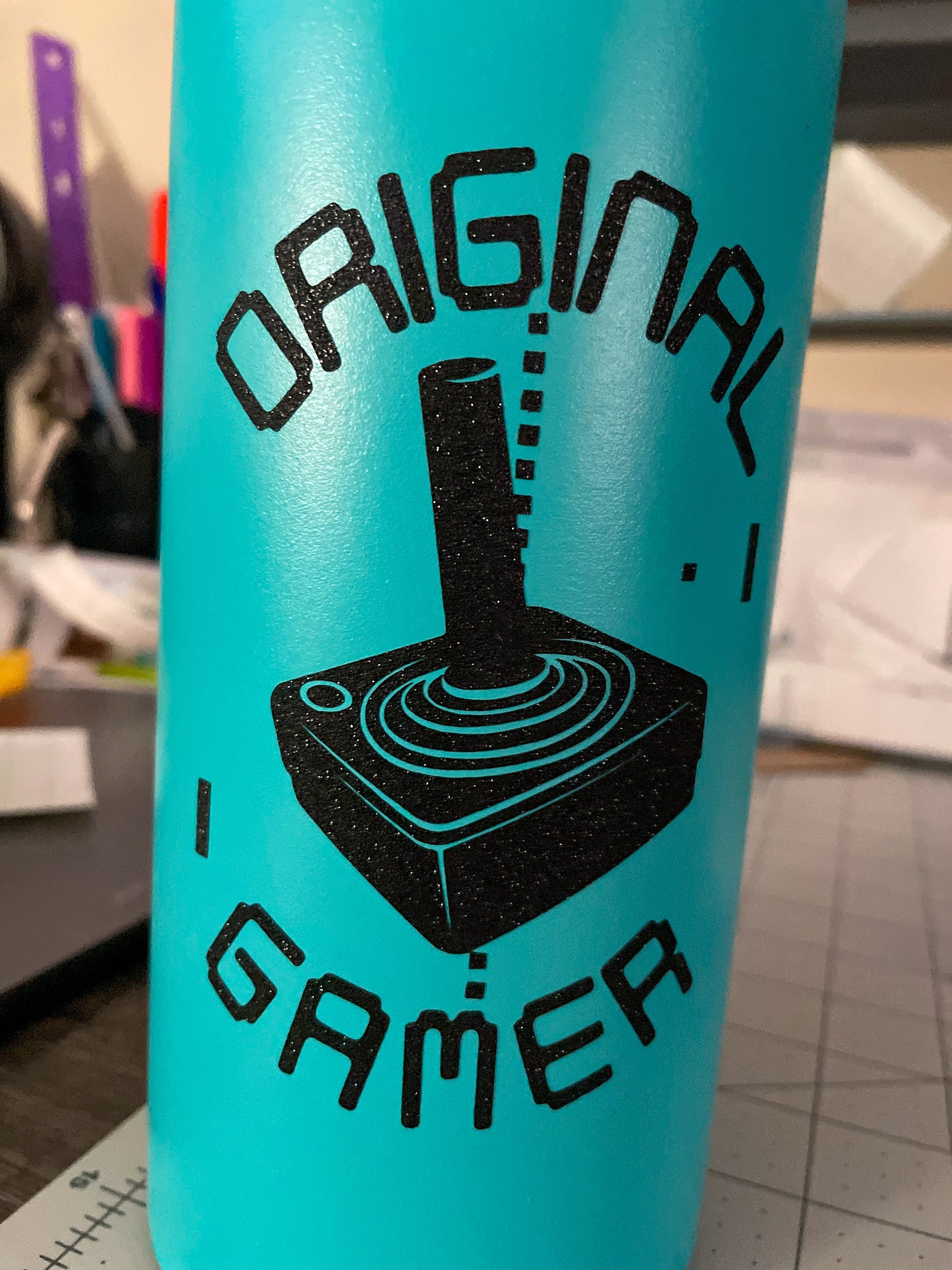 Original Gamer Geek Vinyl Decal close up