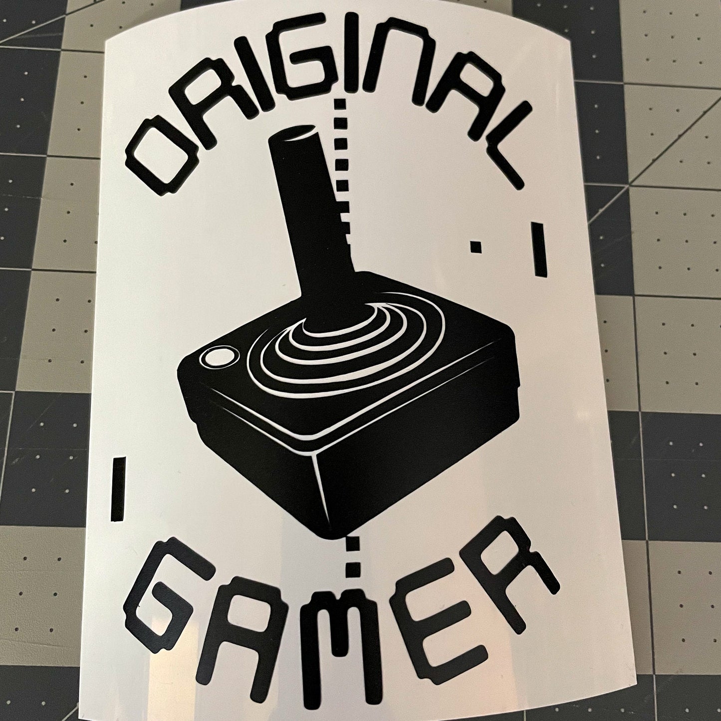 Original Gamer Geek Vinyl Decal black vinyl