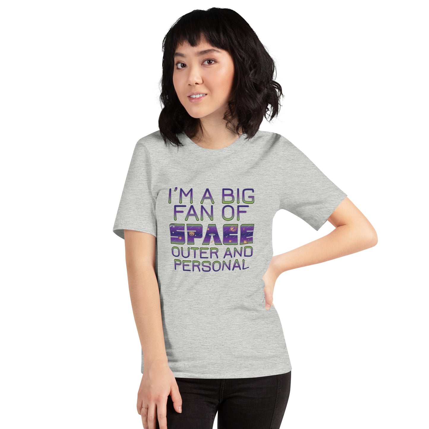 I'm a Big Fan of Space Outer and Personal T-Shirt in Athletic Heather