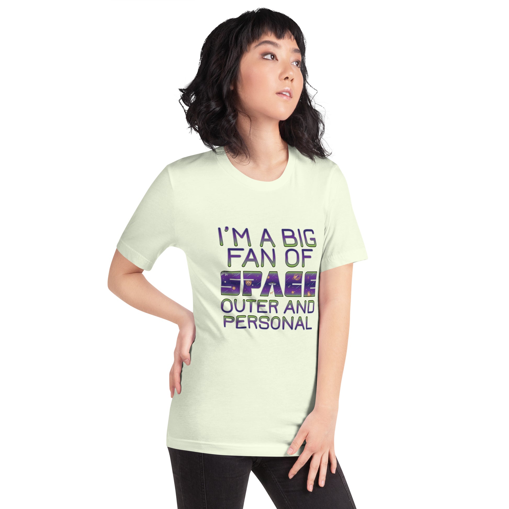 I'm a Big Fan of Space Outer and Personal T-Shirt in Citron