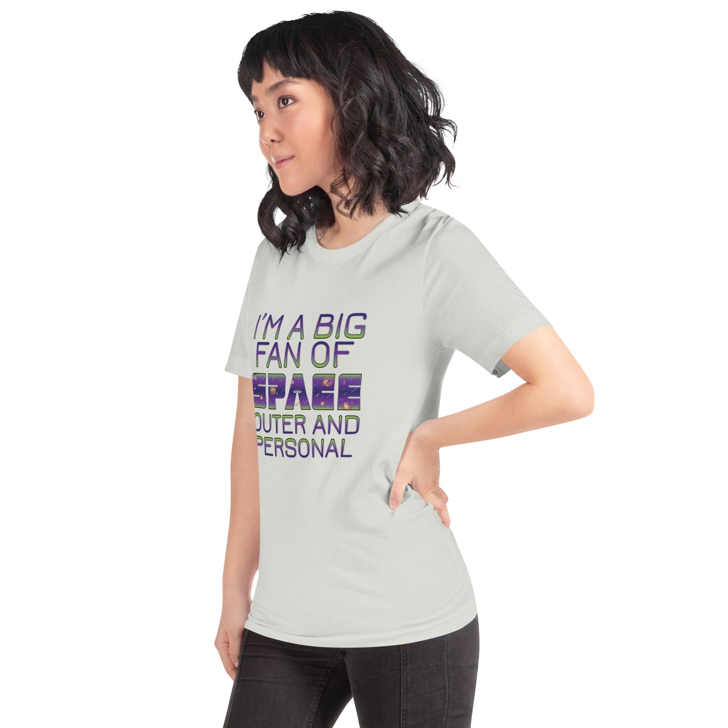 I'm a Big Fan of Space Outer and Personal T-Shirt in Silver