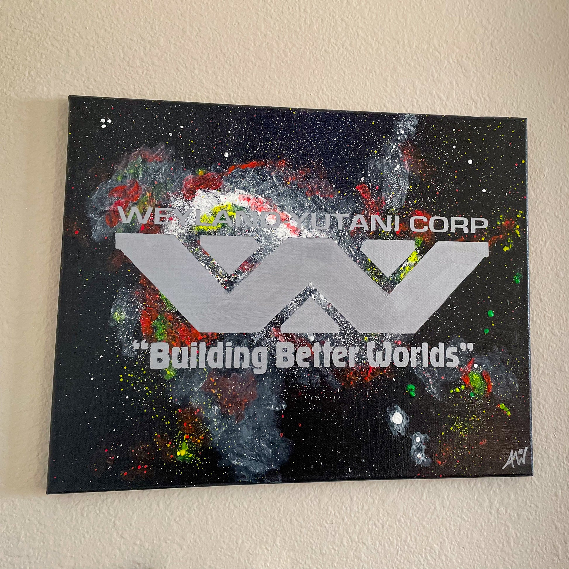 Weyland Yutani Reticuli 16x20 Original Painting
