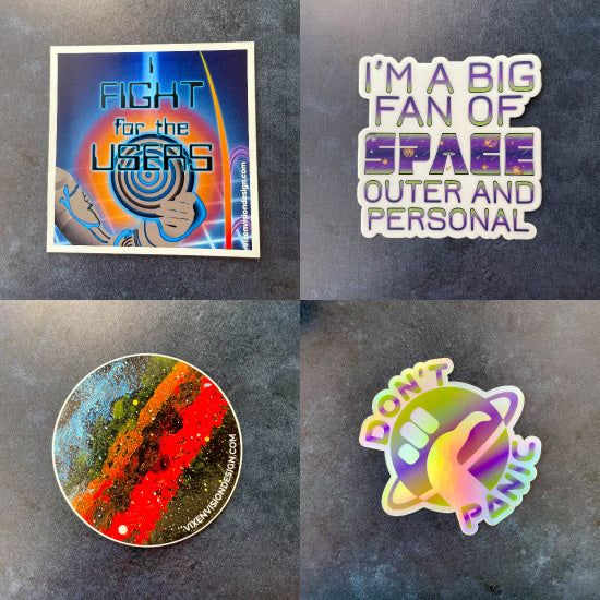 Vixen Vision Design Stickers and Magnets Collection
