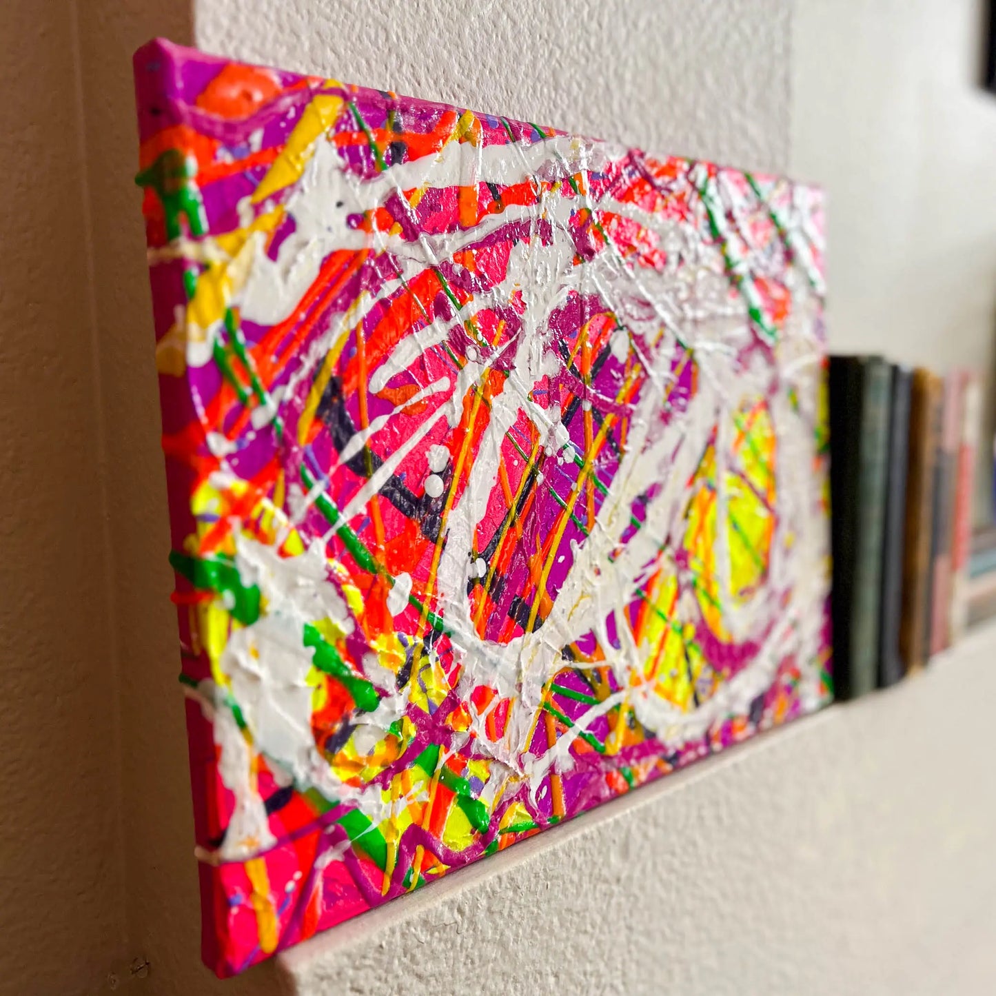 Neon Revolution 11x14 Abstract Painting