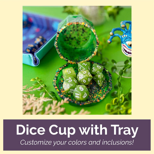 Customizable Dice Cup and Tray Lid