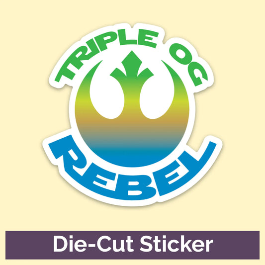 Triple OG Rebel 3" Vinyl Sticker
