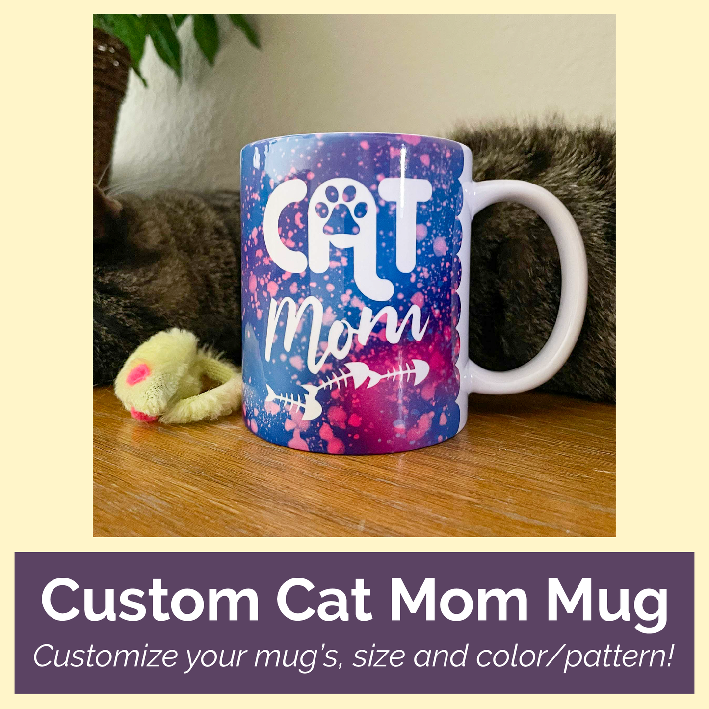 Custom Cat Mom Mug
