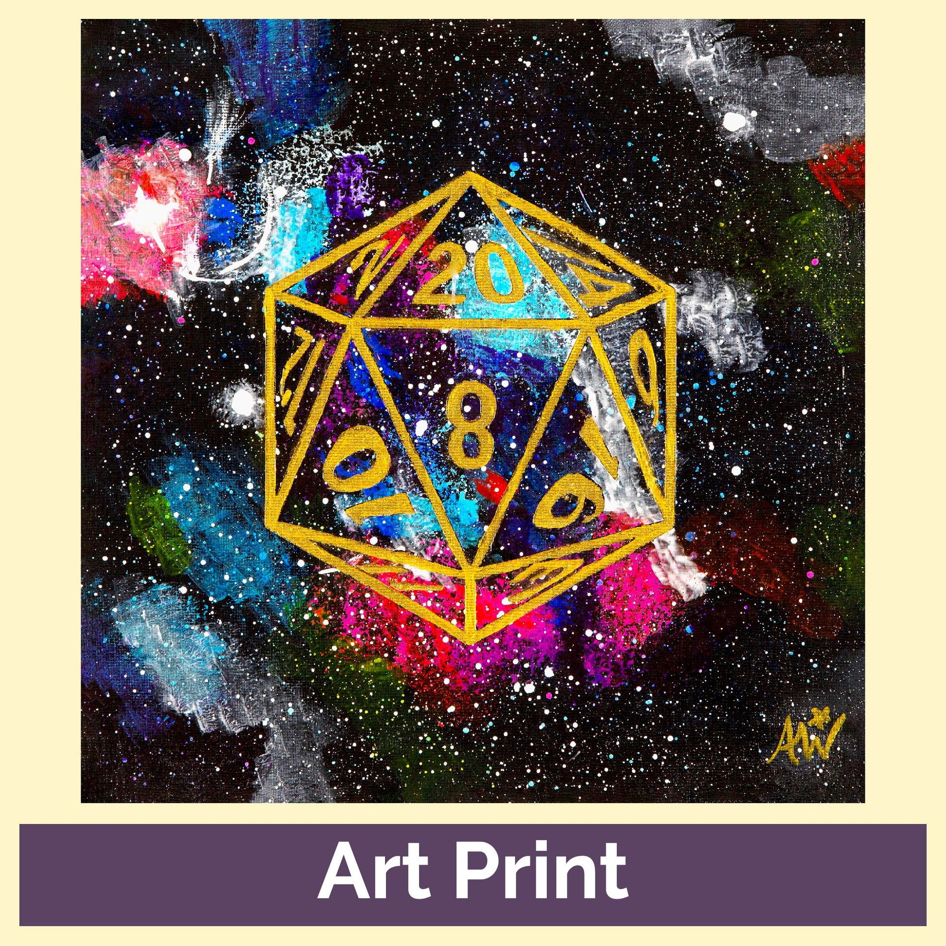 D20 Orion Nebula - 8x8 Art Print