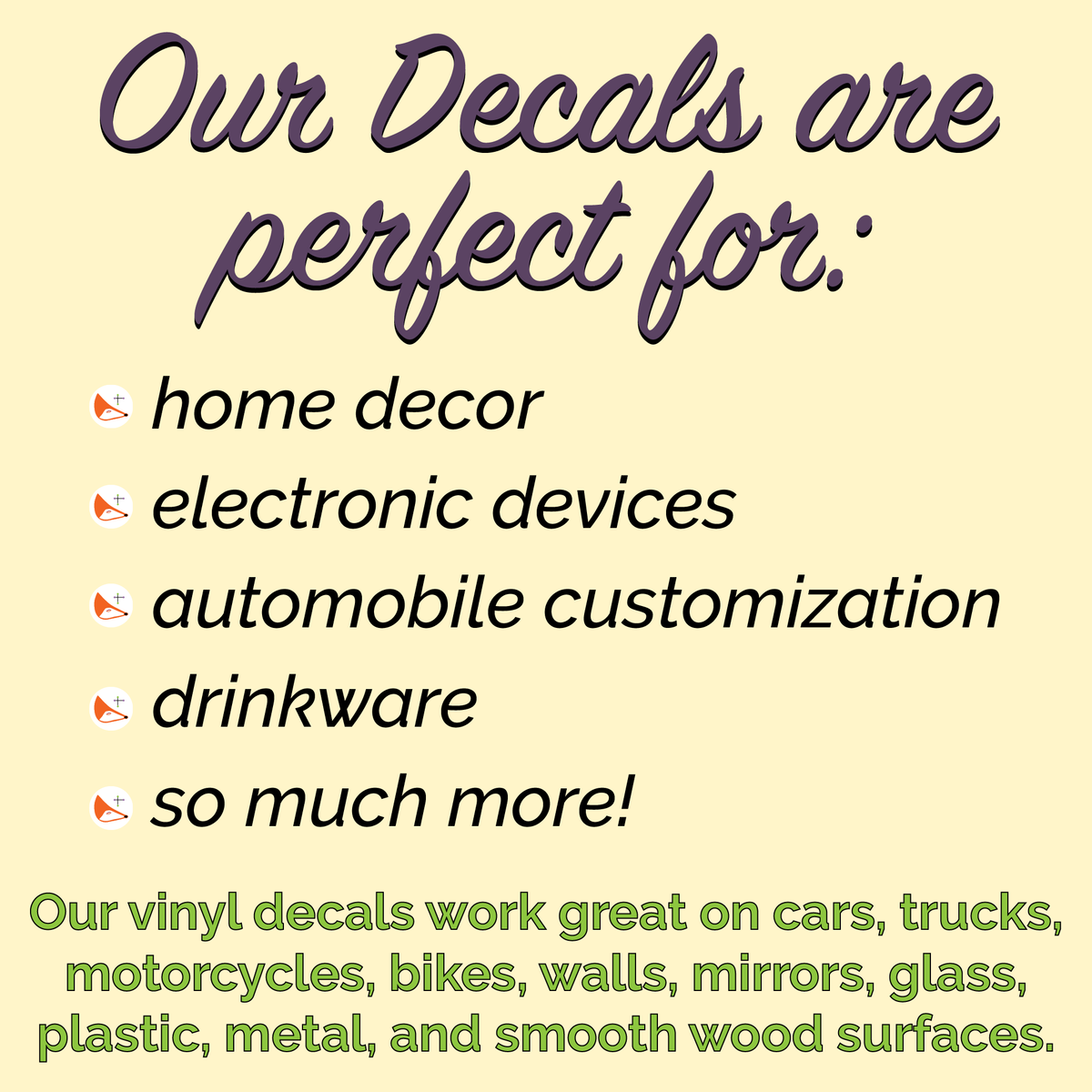 Deciles Lettering Personalized Lettering Vinyl Decals - Customize the font, color, width ...