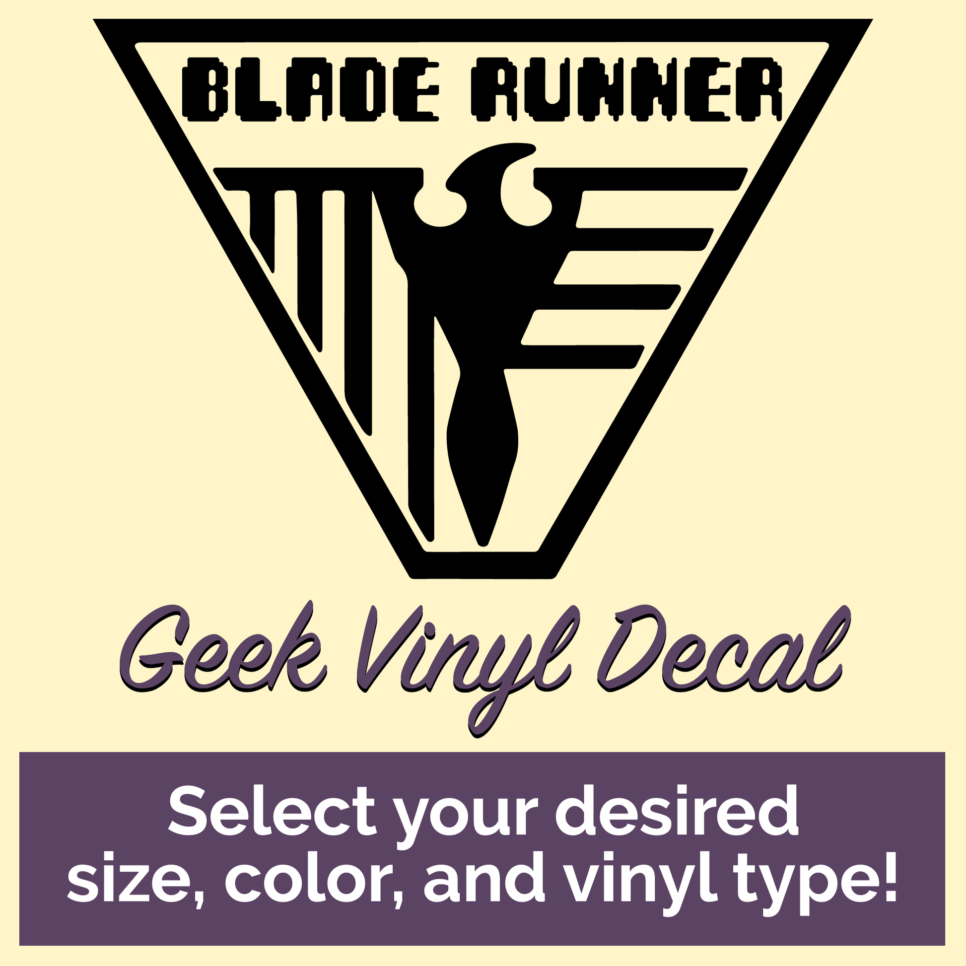 Blade Runner Badge Geek Vinyl Decal