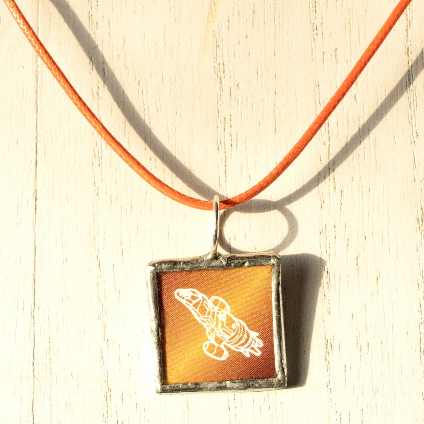 Custom Geeky Symbol Soldered Necklace - Orange Serenity
