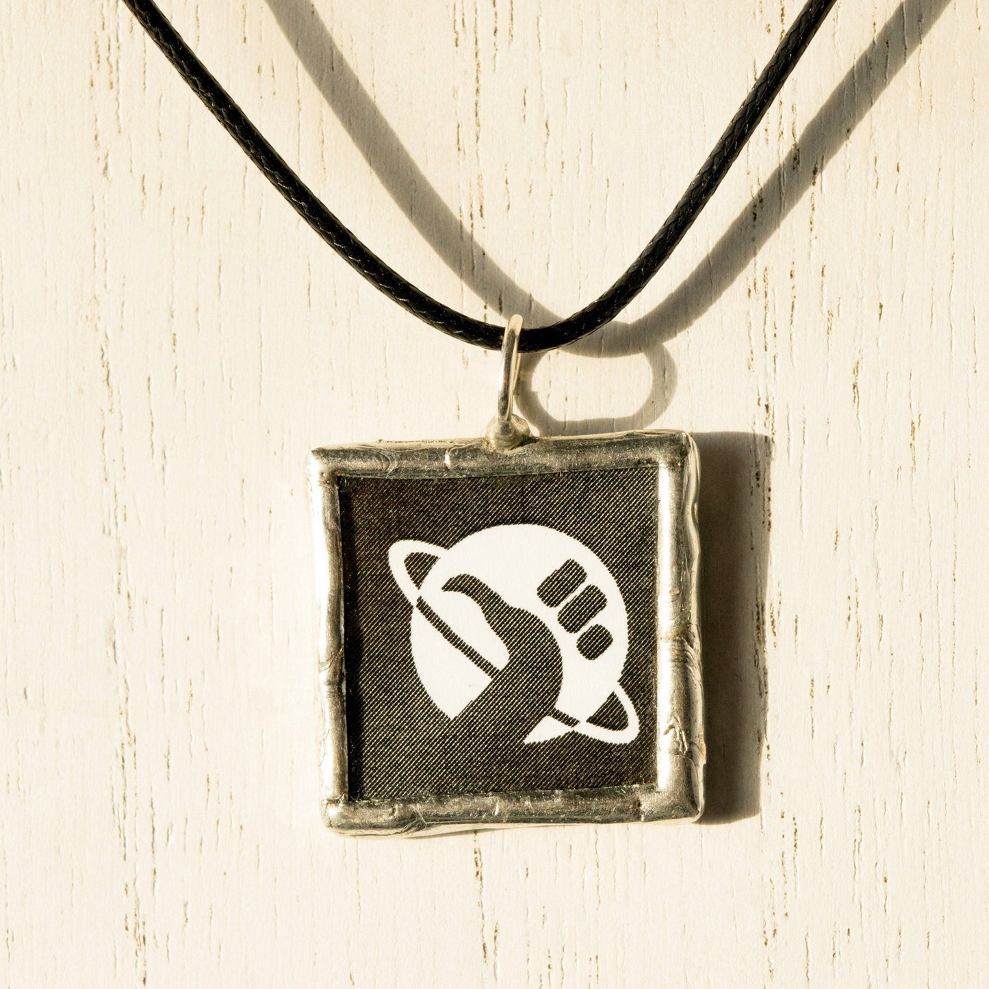 Custom Geeky Symbol Soldered Necklace - Black Hitchhiker