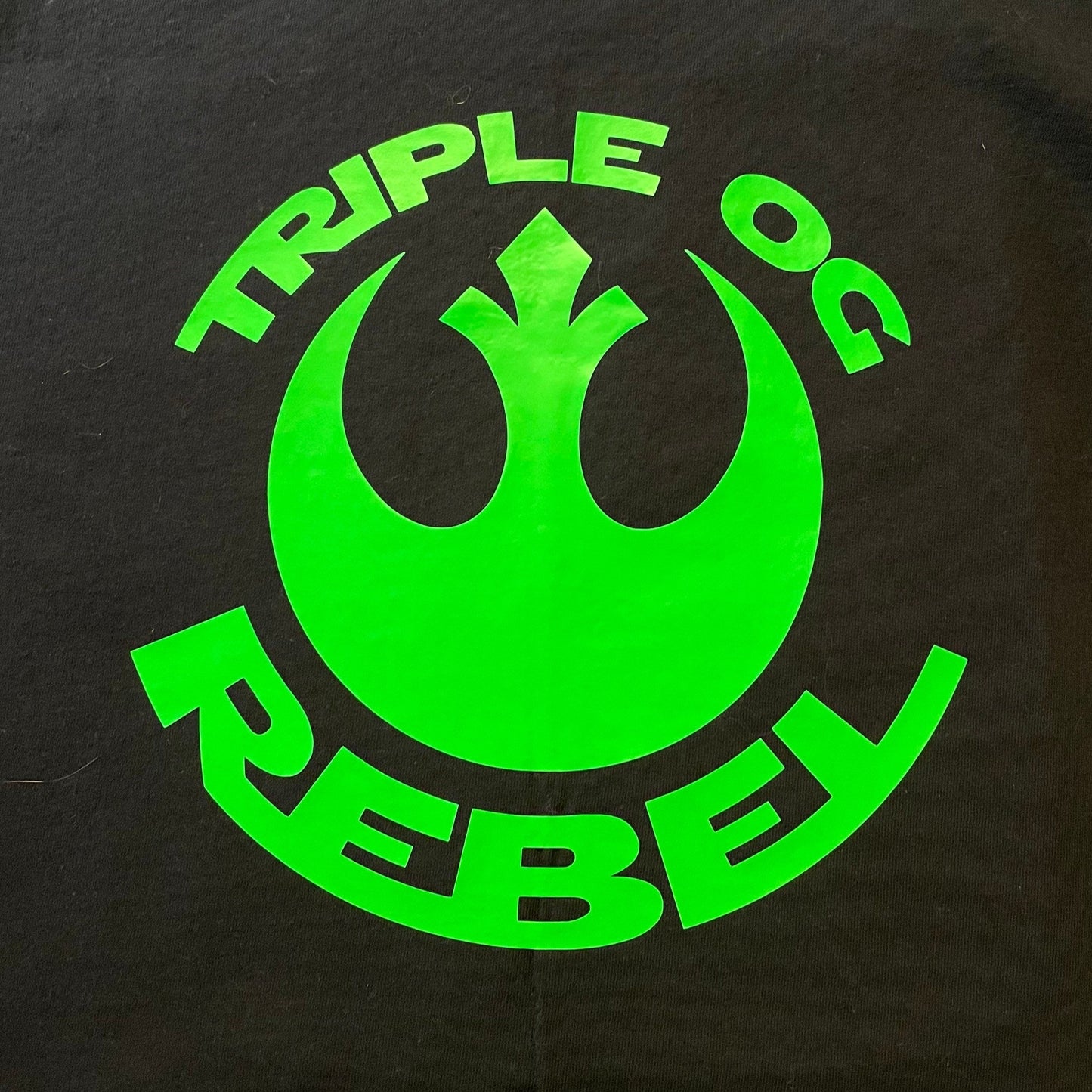 Triple OG Rebel Iron-On Heat Transfer Vinyl - Decal Only