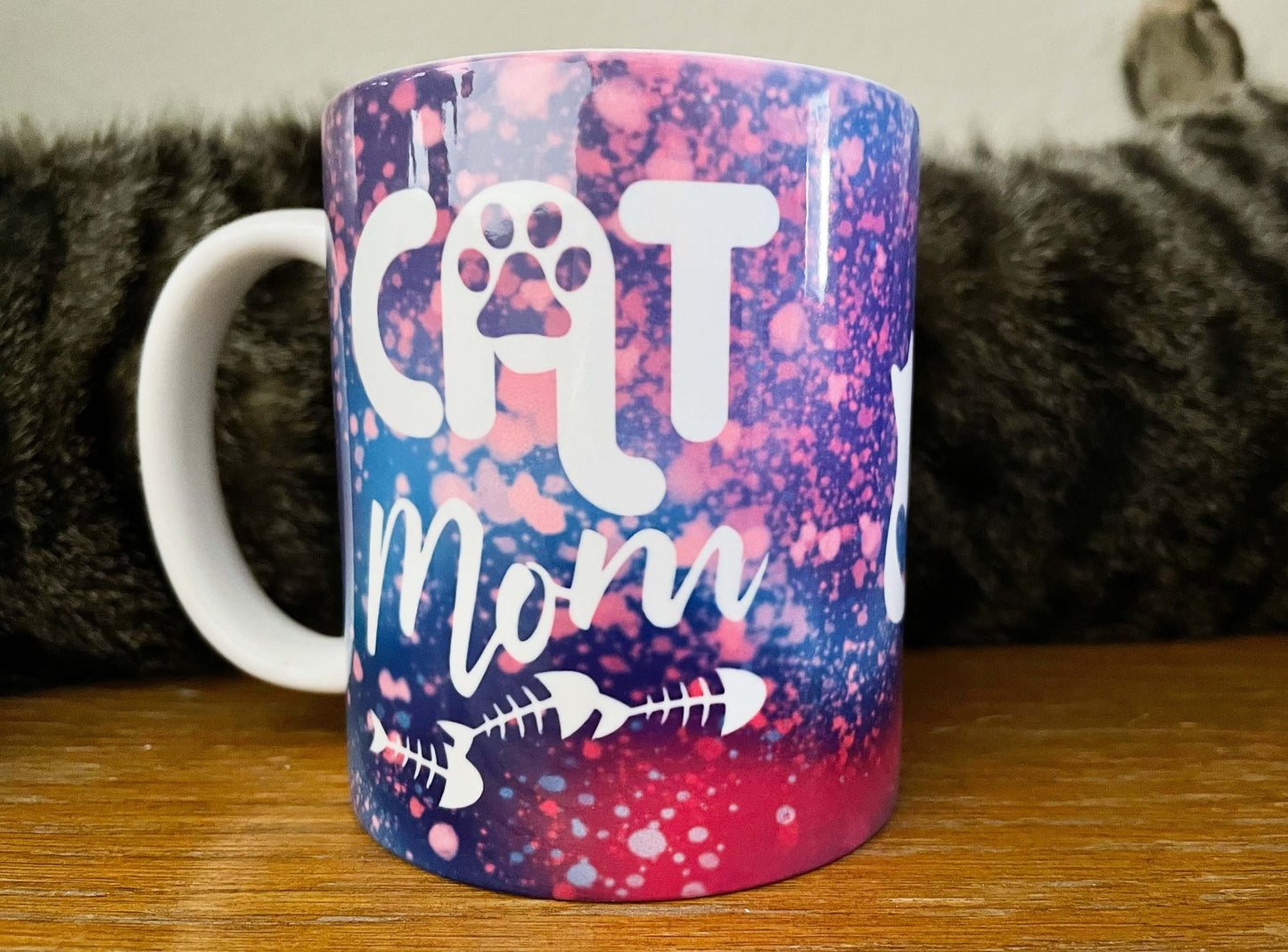 Custom Cat Mom Mug front